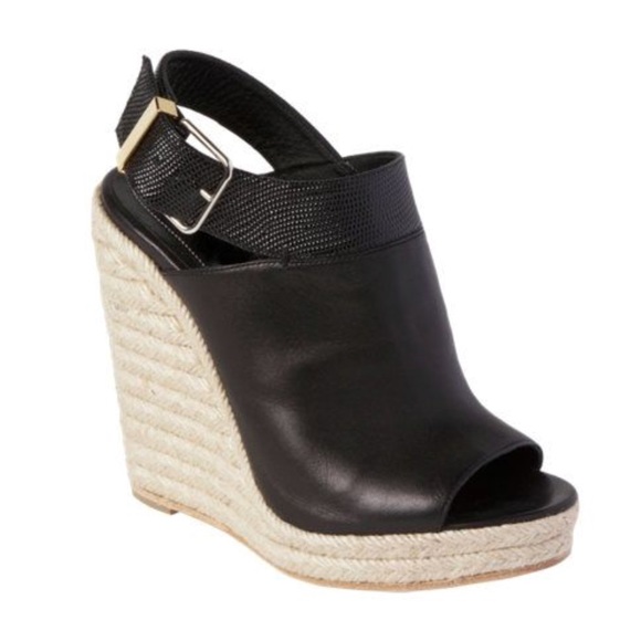 Balenciaga Shoes - Balenciaga Embossed Snakeskin Espadrille Wedge